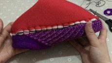 毛线鞋上鞋视频教程